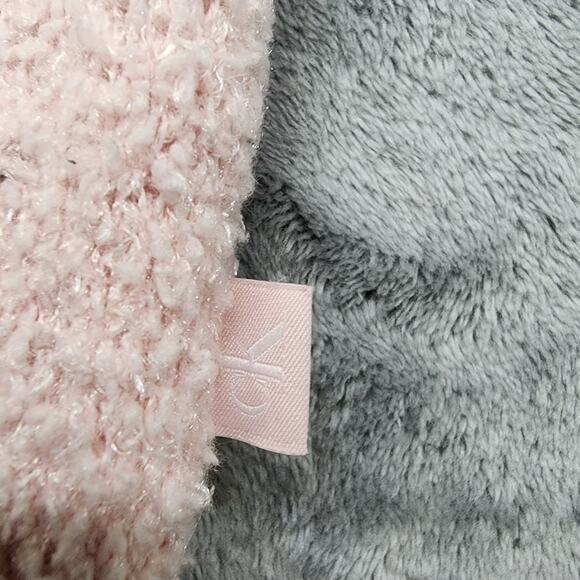 NEW Calvin Klein Top Womens L Pink CK One Plush Lounge Tank Baby Terry Crop Logo - Picture 4 of 13